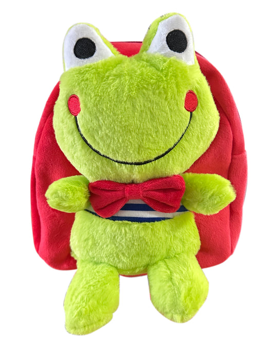 Leash backpack—Bow Tie Frog